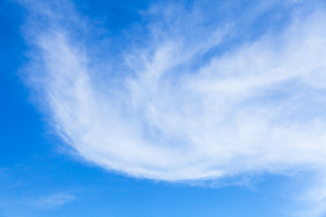 Natural blue sky with white clouds at daytime. Natural background