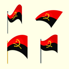 Angola national flag 