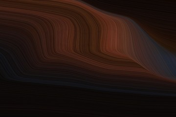 fluid artistic waves with modern curvy waves background design with very dark pink, black and old mauve color © Eigens