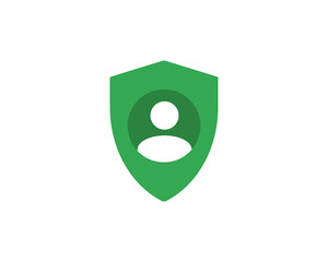 Shield Icon. Security Shield vector web icon isolated on white background, EPS 10, top view