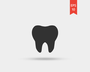 Teeth icon. Realistic Tooth Poster Transperent Stomatology Icon