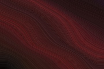 artistic wave lines and fluid colors style with modern soft curvy waves background illustration with very dark pink, old mauve and dark moderate pink color