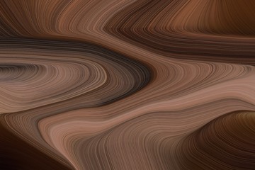 artistic wave lines and fluid colors style with elegant curvy swirl waves background design with old mauve, pastel brown and very dark red color