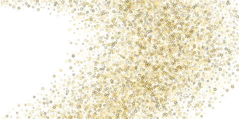 Glitter Stars. Luxury Confetti tiny Gold Christmas