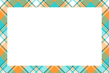 Rectangle borders and Frames vector. Border pattern geometric vintage frame design. Scottish tartan plaid fabric texture. Template for gift card, collage, scrapbook or photo album and portrait.