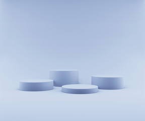 3d rendering podium background mock-up scene. Abstract geometry shape pastel color. Minimal geometric shape. Cosmetic background for product presentation.
