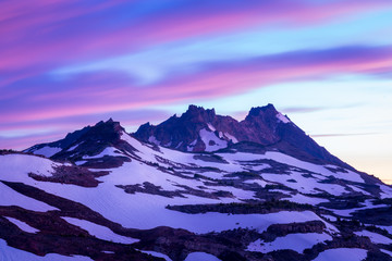 Sunset in the Mountains - Broken Top