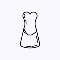 Thin Icon Isolated on white background