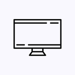 Thin Icon Isolated on white background