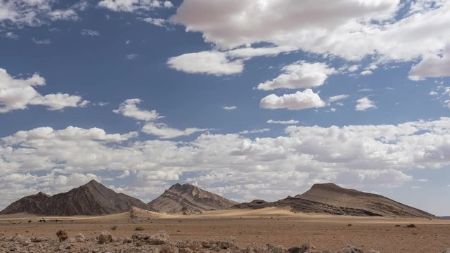 Time Lapse Of The Mountains In The Namib Desert, Namibia