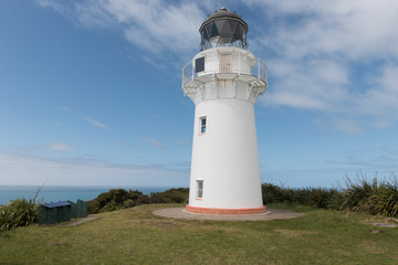 Fototapeta na wymiar East Cape Lighthouse on Otiki Hill, the easternmost point of the North Island of New Zealand.