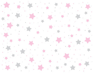 Fototapeta na wymiar Seamless stars pattern background, vector - illustrator
