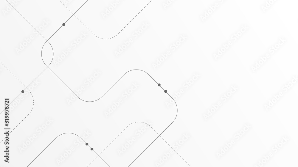 Poster Abstract geometric connect lines and dots.Simple technology graphic background.Illustration Vector design Network and Connection concept.