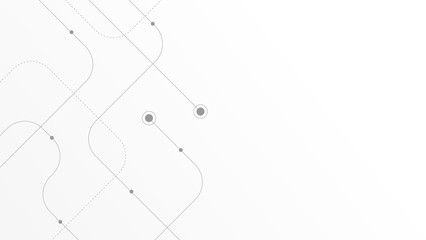 Abstract geometric Circuit connect lines and dots.Simple technology graphic background.Illustration Vector design Network technology and Connection concept.