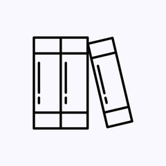 folder with files icon thin line