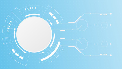 Abstract Digital Technology Cycle background.Business growth transformation Successful financial.