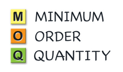 MOQ initials in colored 3d cubes with meaning