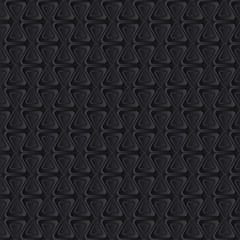 Realistic Black Seamless Triangle Pattern Background.