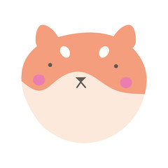 cute little dog pet mascot character