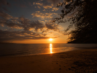Sunset at Christo Rei Beach, Dili, Timor Leste (East Timor)