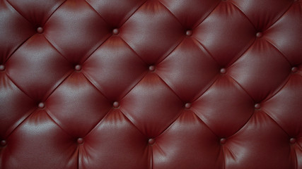 Carmine Leather sofa surface texture wall background