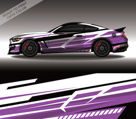 Car wrap decal design vector, custom livery race rally car vehicle sticker and tinting.