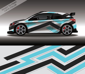 Car wrap decal design vector, custom livery race rally car vehicle sticker and tinting.