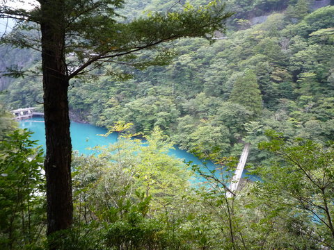 静岡県寸又峡　大間ダム湖
