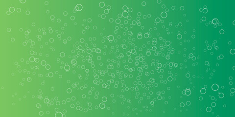 Fresh green circle bubble abstract presentation background design