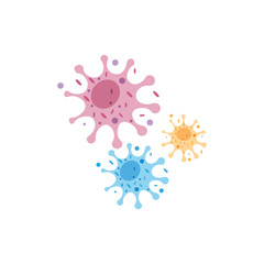 Virus vector illustration icon template design