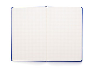 notepad or notebook paper at white background