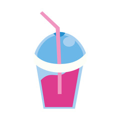 milkshake cup with straw icon