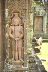 Sculptor stone in Champasak Pakse, Lao