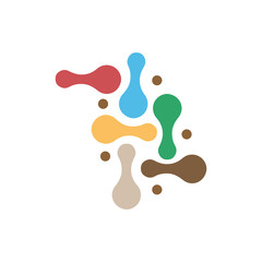 Obraz premium Virus vector illustration icon template design