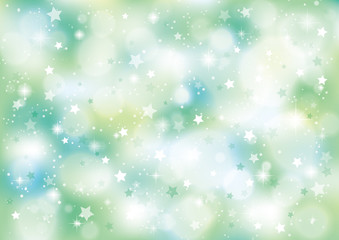 星　キラキラ　背景　緑