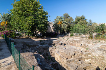 Excavations in a fortress on the island of Rhodes