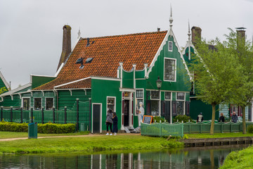 Traditional architecture in Zaanse Schans - Holland Netherlands