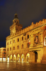 Naklejka na ściany i meble Palazzo Accursio in Bologna. Italy