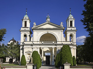 Fototapeta na wymiar Church of St. Anne at Wilanow district in Warsaw. Poland