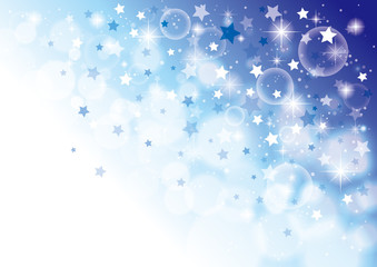  星　キラキラ　背景　青