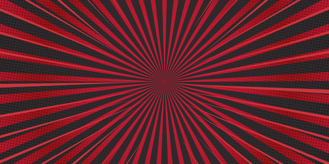 Red black light line comic star vector presentation background design.