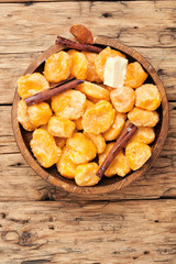 Lazy dumplings with cinnamon