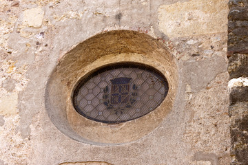 Oculus window in the monastery of Sant Cugat