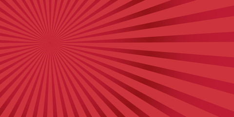 Red light line comic star vector presentation background design.