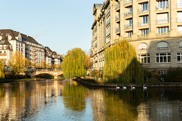Paisaje de Estrasburgo, Francia.