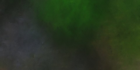 abstract artistic aged horizontal header with very dark green, dark slate gray and forest green color