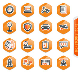 Post service icons set