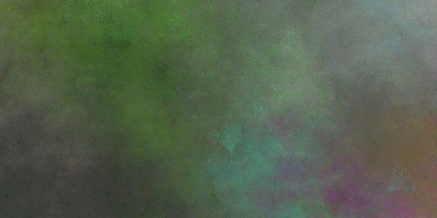abstract artistic aged horizontal banner with dark olive green, light slate gray and very dark blue color