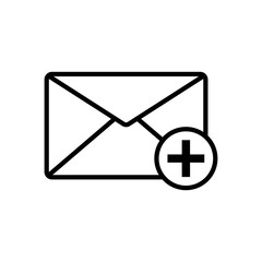 envelope, mail icon vector