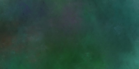 abstract artistic decorative horizontal background banner with dark slate gray, teal blue and sea green color